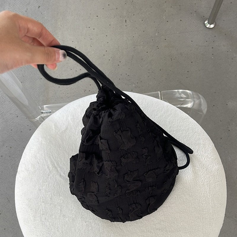 Sac à bandoulière diagonal à cordon plié
