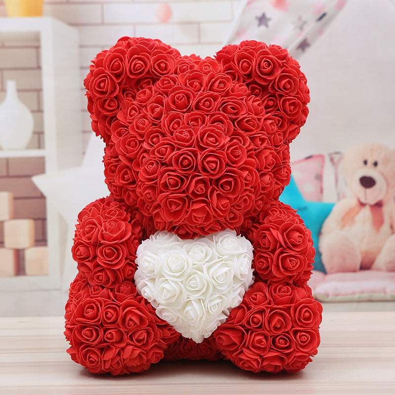 Ours Saint Valentin Rose Ours Cadeau de Noël