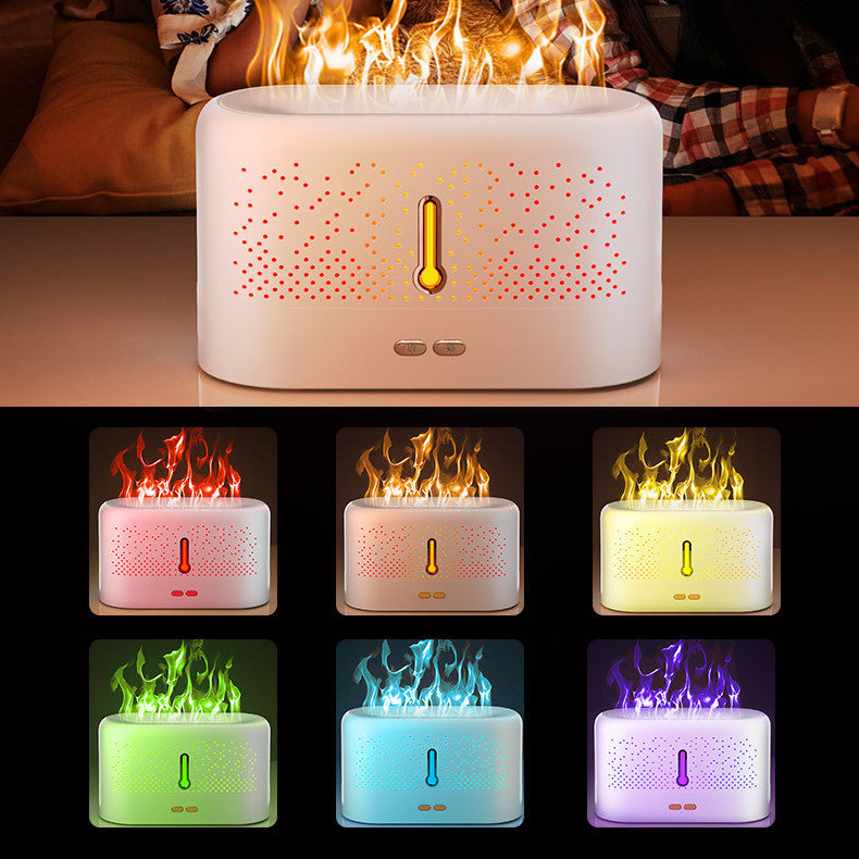 Difusor ultrasónico de aromaterapia - Humidificador de llama doméstico