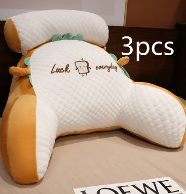 Coussin moelleux pour canapé, oreiller de déjeuner, coussin de lecture triangulaire, grand dossier doux, coussin lombaire pour chaise de bureau