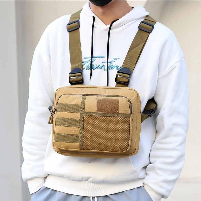 Bolsa de pecho táctica al aire libre informal para hombre