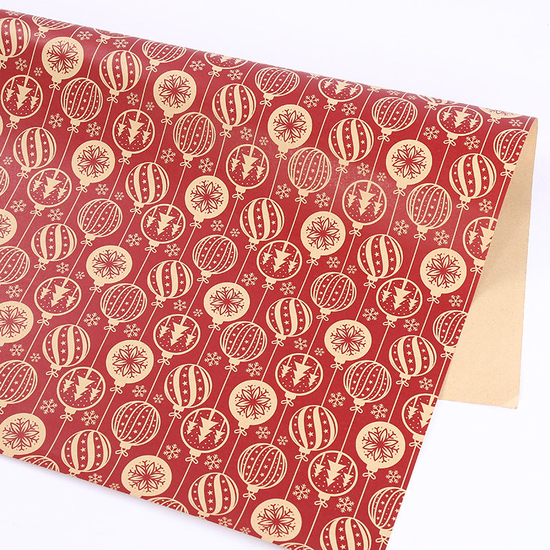Papier d'emballage épais pour cadeaux de Noël