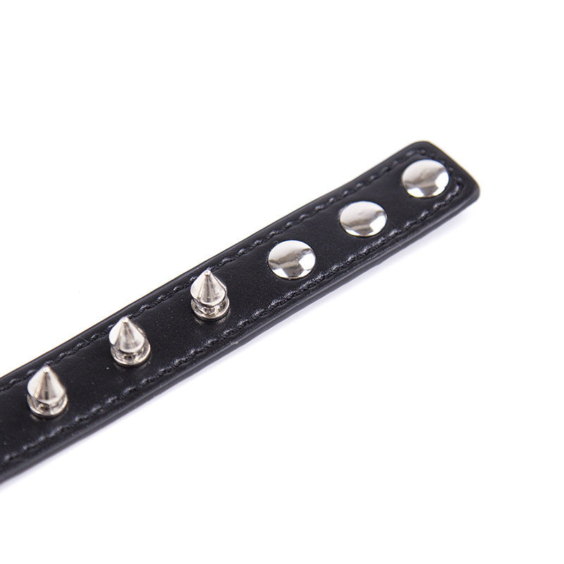 PU Tip DingTalk Dog Leash Collar Bondage Toys