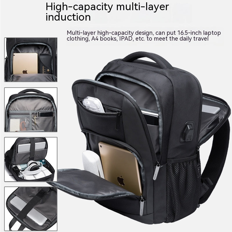 Mochila escolar informal para ordenador para hombre