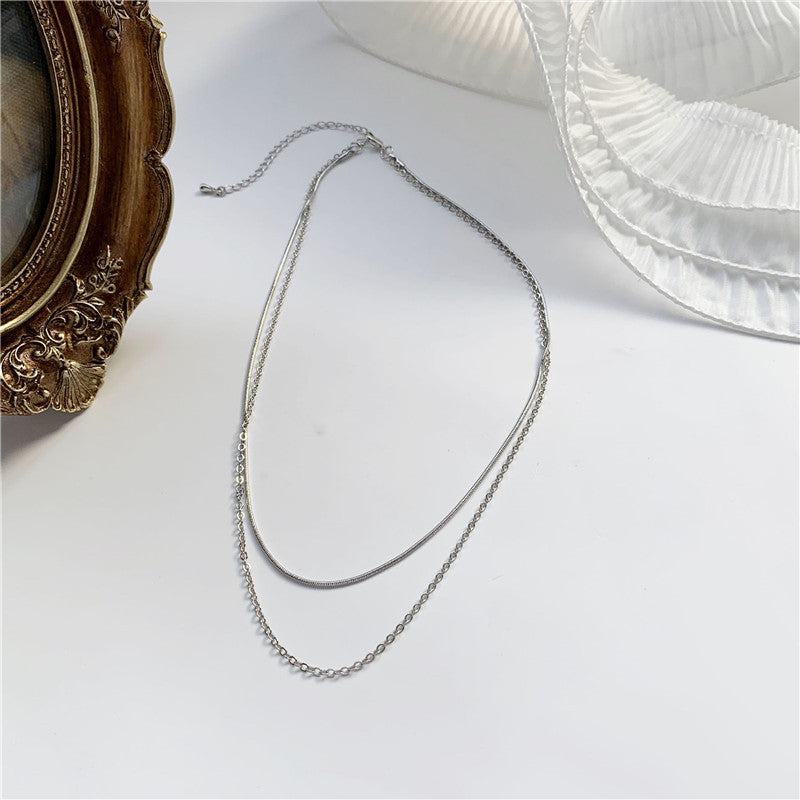 Collier de chaîne de clavicule personnalisé pour femme