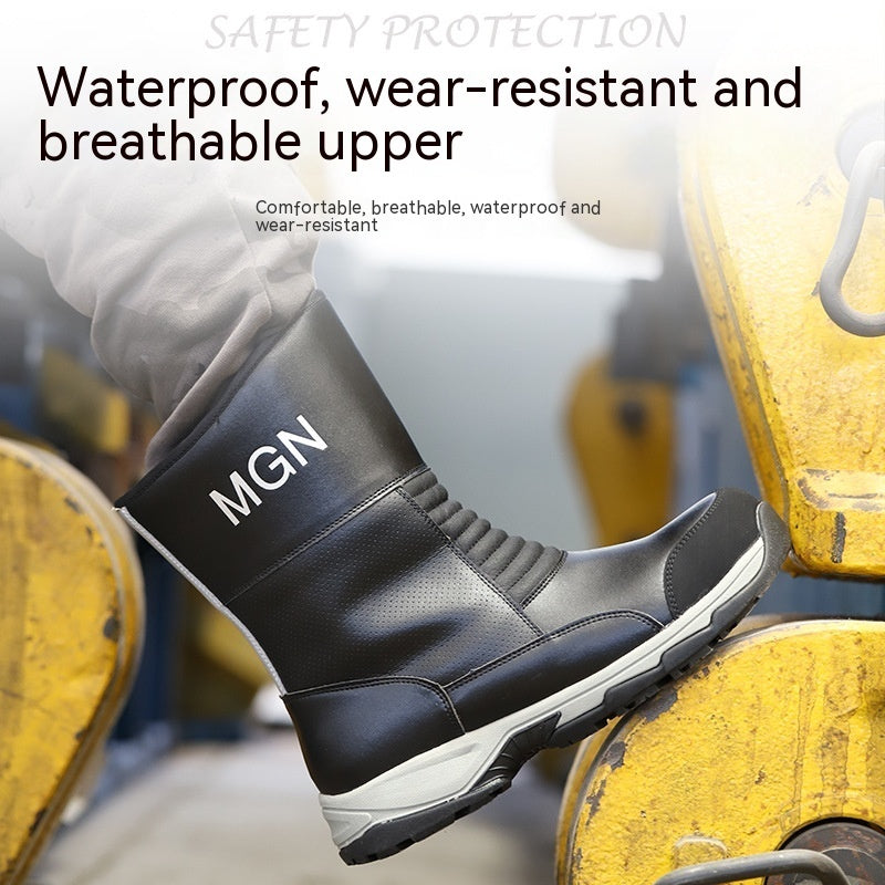 Chaussures de protection du travail de grande taille Chaussures de sécurité anti-écrasement et anti-coup de couteau