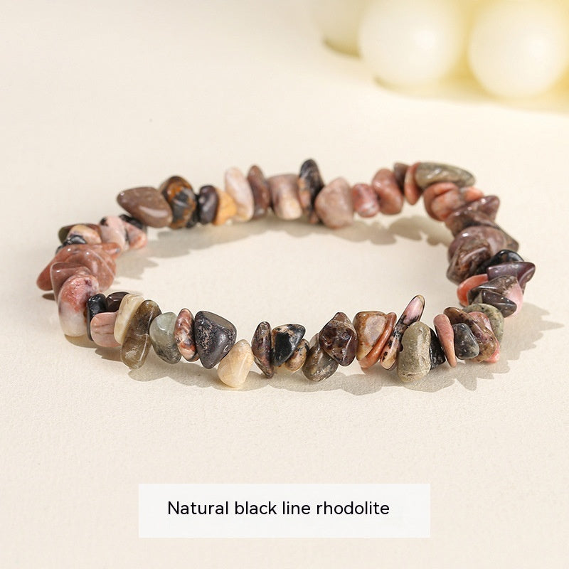 Natural Crystal Gravel Agate Aventurine Irregular Bracelet