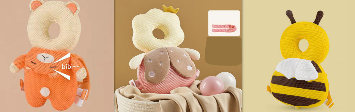 Prevención de caídas infantiles Reposacabezas para caminar para bebés