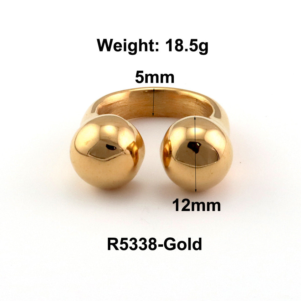 Fashion Bamboo Stainless Steel Ring