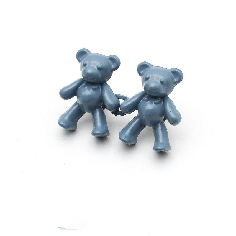 Broche ours mignon, Clip de taille, fermeture à pression en métal, épingles pour pantalons, bouton détachable, boucle sans couture, jean, réduire la taille, serrer la broche