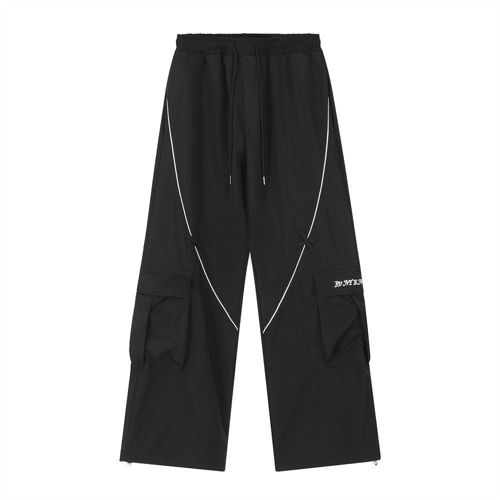 Men's American Niche Loose Casual Drawstring Ankle-tied Sweatpants