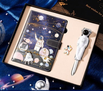 Página Para Colorear Galaxy Dream Cuaderno Lindo Astronauta De Dibujos Animados