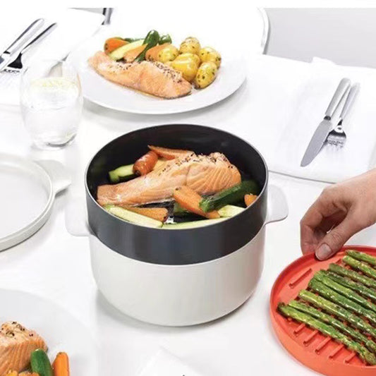 Récipient de cuisson à la vapeur en plastique pour micro-ondes, Gadgets de cuisine