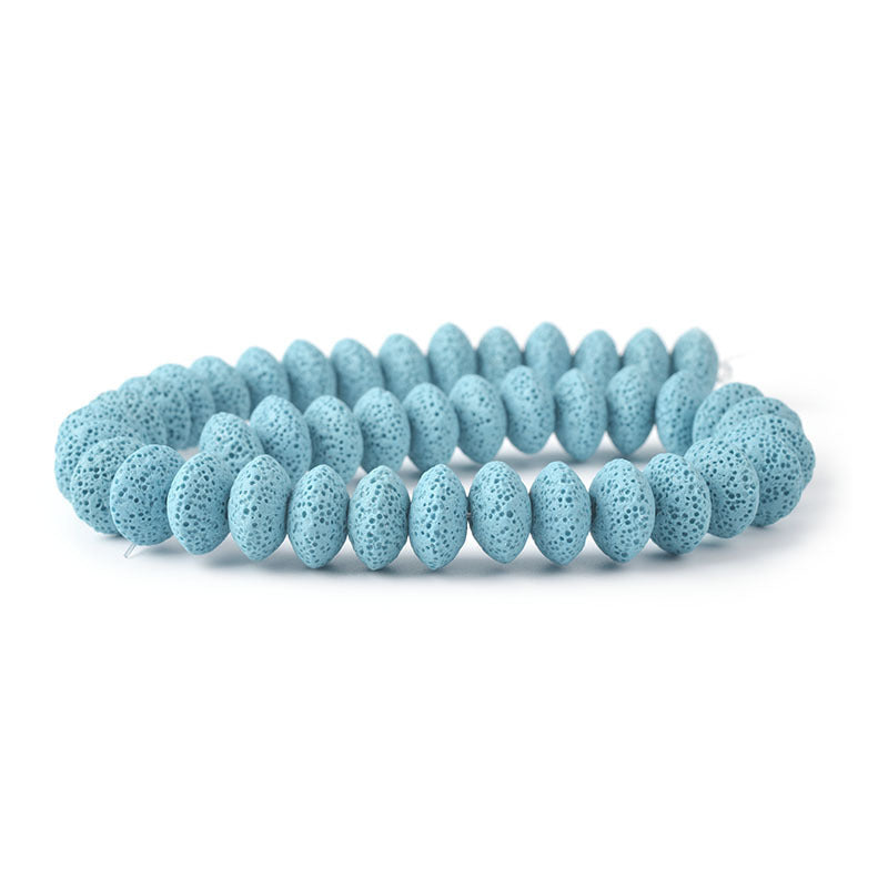 Perles rondes en roche volcanique, accessoires d'ornement DIY