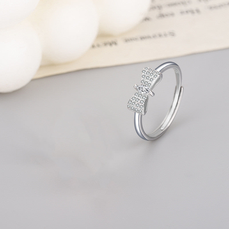 Women's Fashion Bowknot Zircon Ring