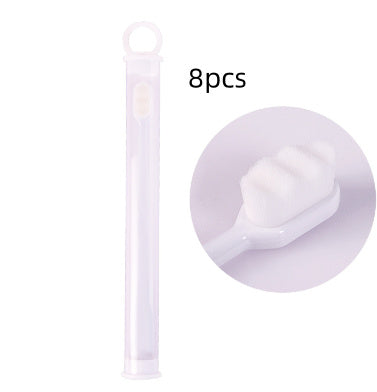 Brosse à dents Ultra-fine, poils Super doux, nettoyage en profondeur, Portable, outils de soins bucco-dentaires, nettoyage buccal, voyage