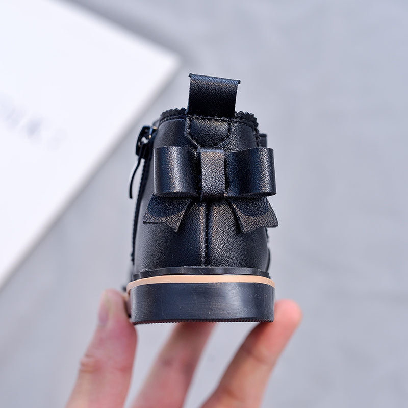 Bottes Martin Smoke Tube à nœud papillon pour filles