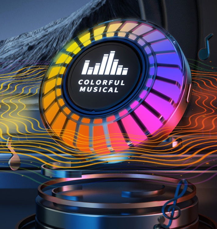 Lumière d'ambiance LED Rgb pour aromathérapie dans la voiture, capteur de couleur magique, lumière intelligente à commande vocale, lumière de rythme musical