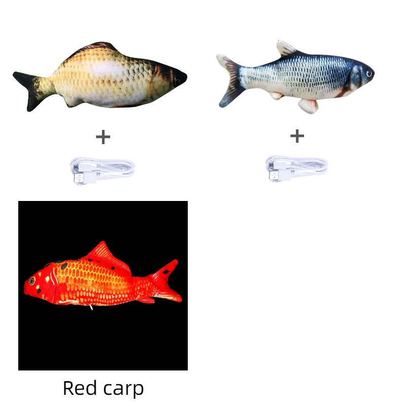 Version sans pince à chat - Jouet de poisson électrique de simulation de poisson sauteur électrique