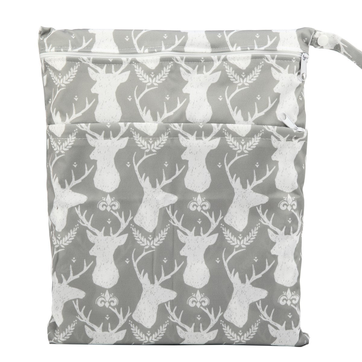 Bolsa de pañales con errores de gran capacidad y doble bolsillo, tamaño mediano