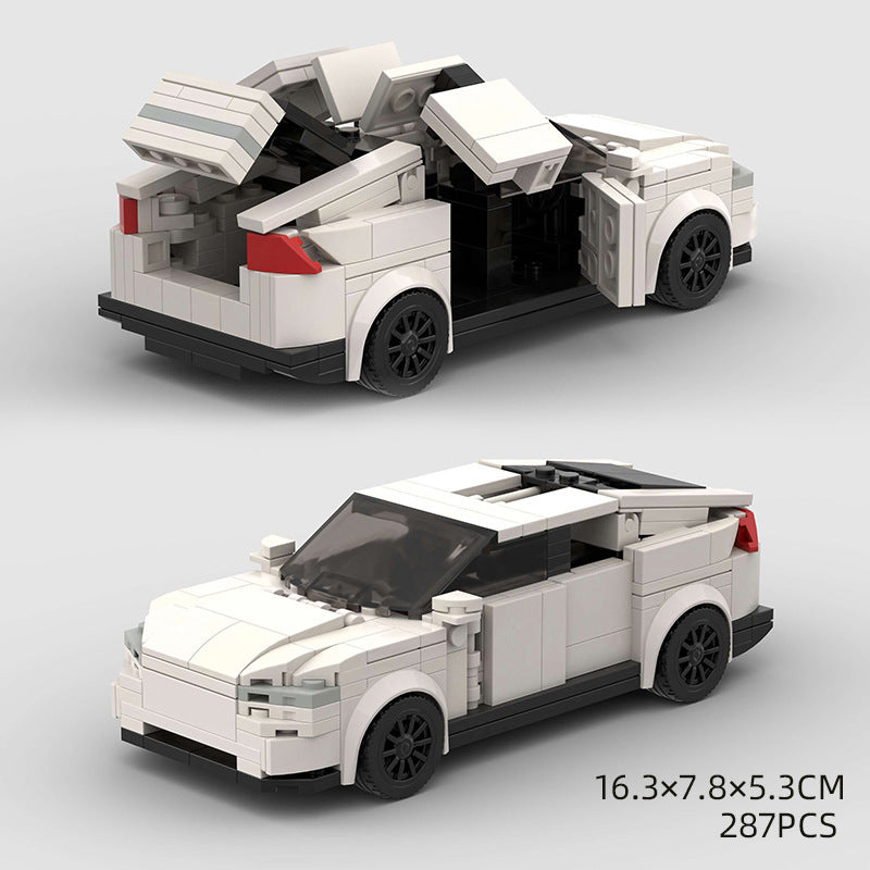 Jouets pour enfants, modèle de voiture de sport et blocs de construction à petites particules, jouets éducatifs MOC