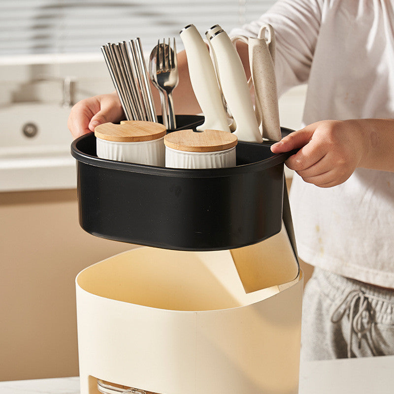 Rangement de cuisine multifonctionnel de grande capacité, support de rangement pour baguettes, cuillères, couverts, couteau, fourchette, outils de cuisine