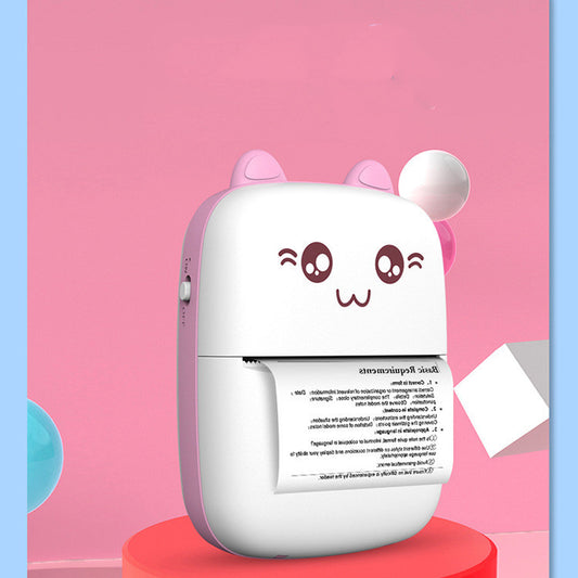 Mini impresora portátil de bolsillo para el hogar, máquina de preguntas equivocadas para estudiantes pequeños