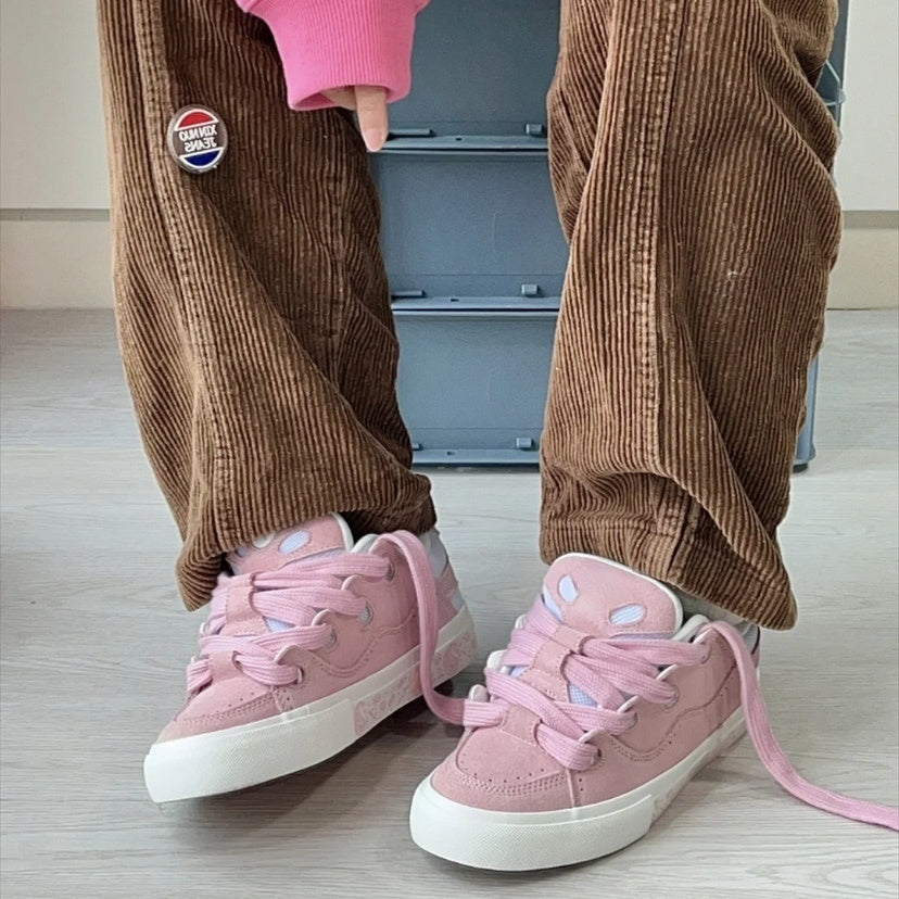 Chaussures de skateboard polyvalentes à fond plat pour sports et loisirs