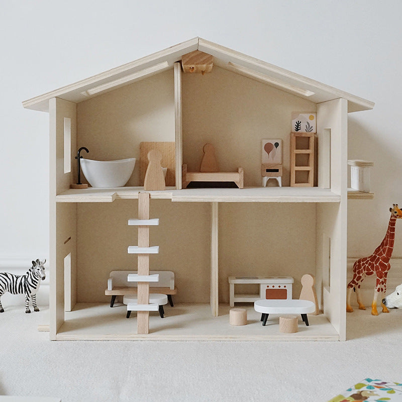 Simulation de petite Villa pour bébé, jouets de salle de poupée assemblés