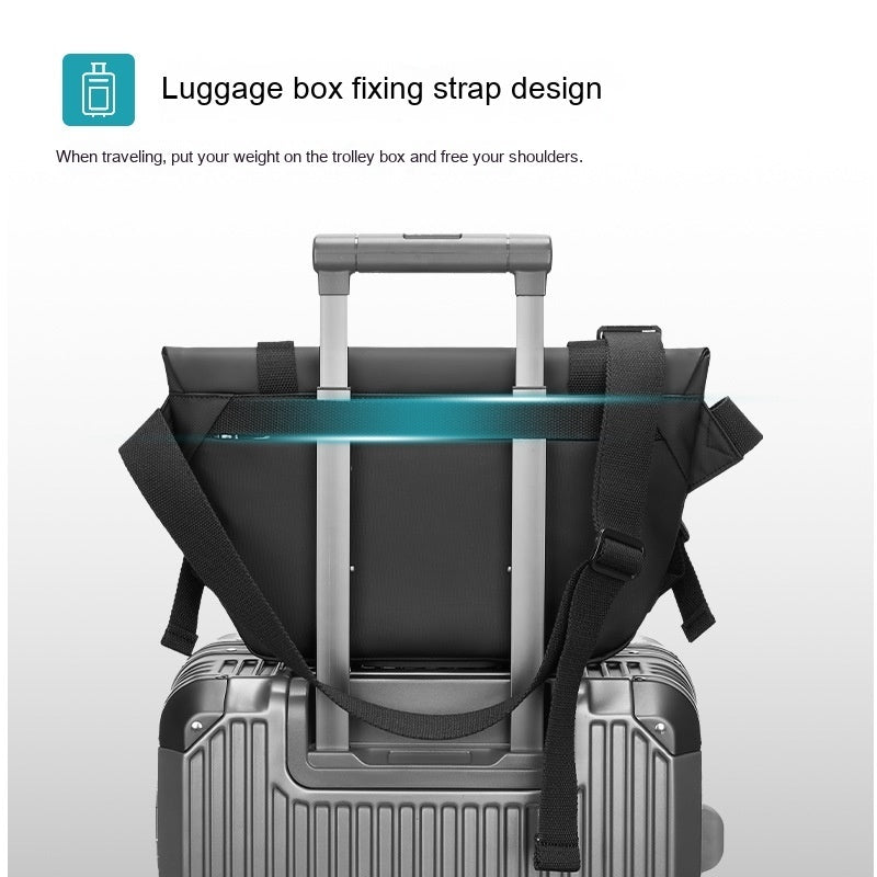 Bolso bandolera informal de moda de gran capacidad con hombro para hombre