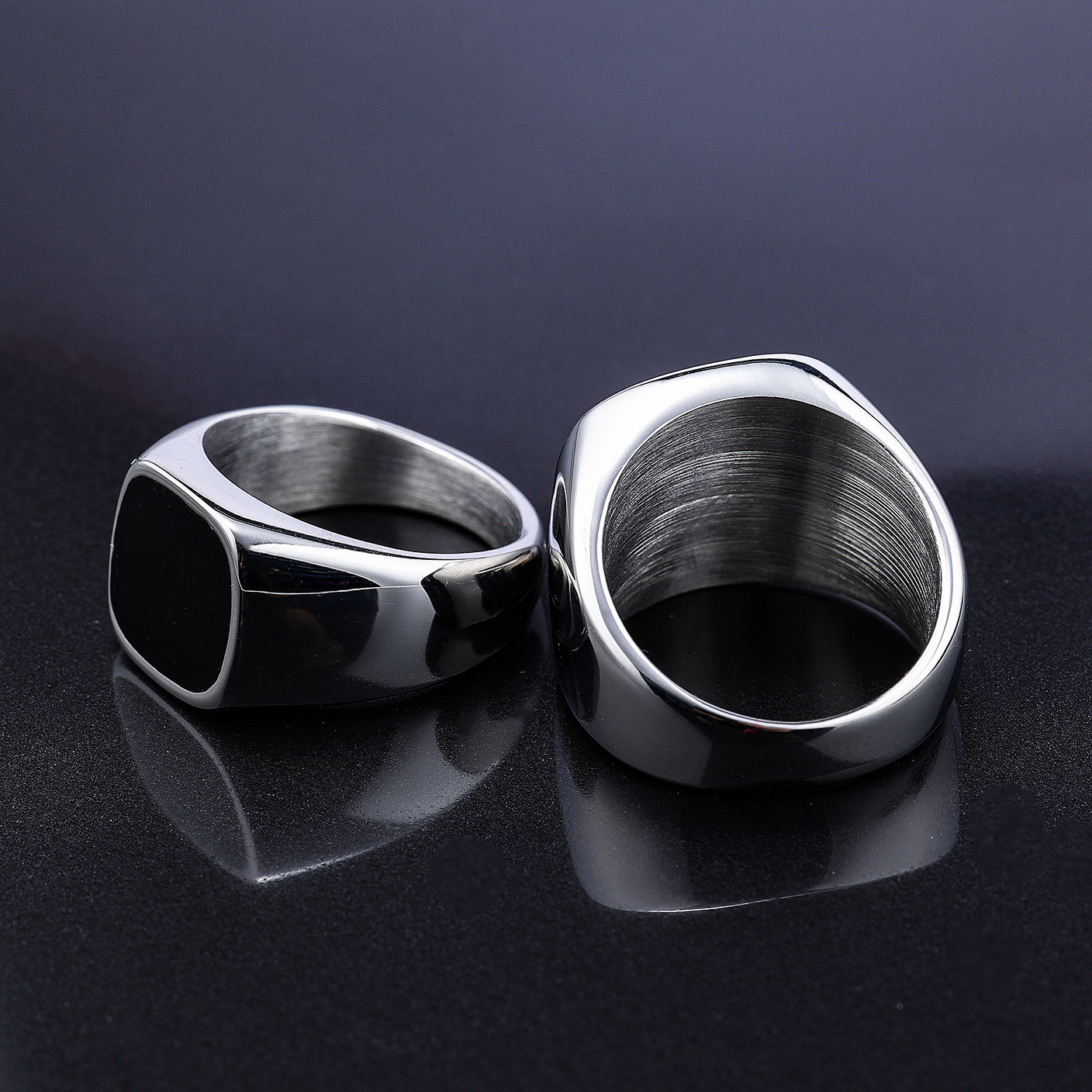 Bague époxy de couleur magique classique de Style Ins Simple européen et américain, ne se décolore pas