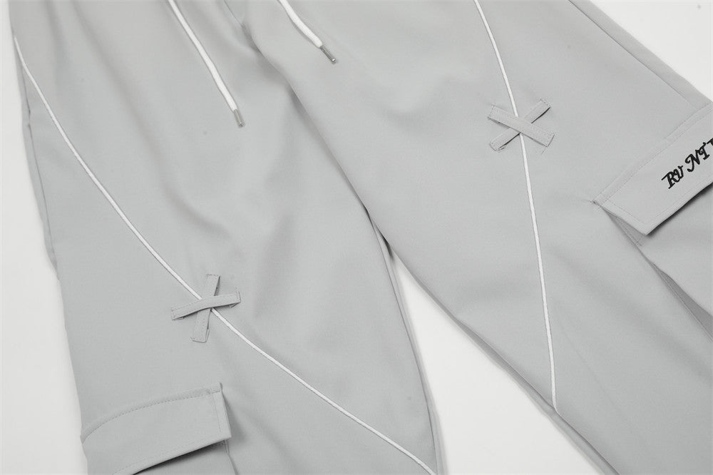 Men's American Niche Loose Casual Drawstring Ankle-tied Sweatpants