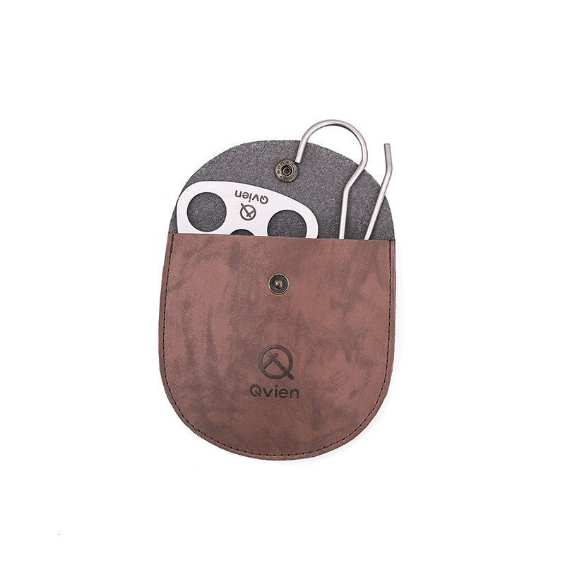 Support de pot suspendu triangulaire pratique pour le camping en plein air