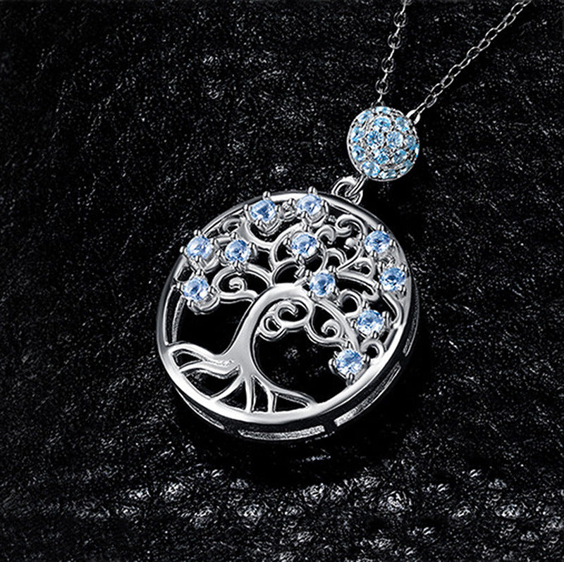 Costume de bijoux avec collier et boucles d'oreilles arbre de liberté