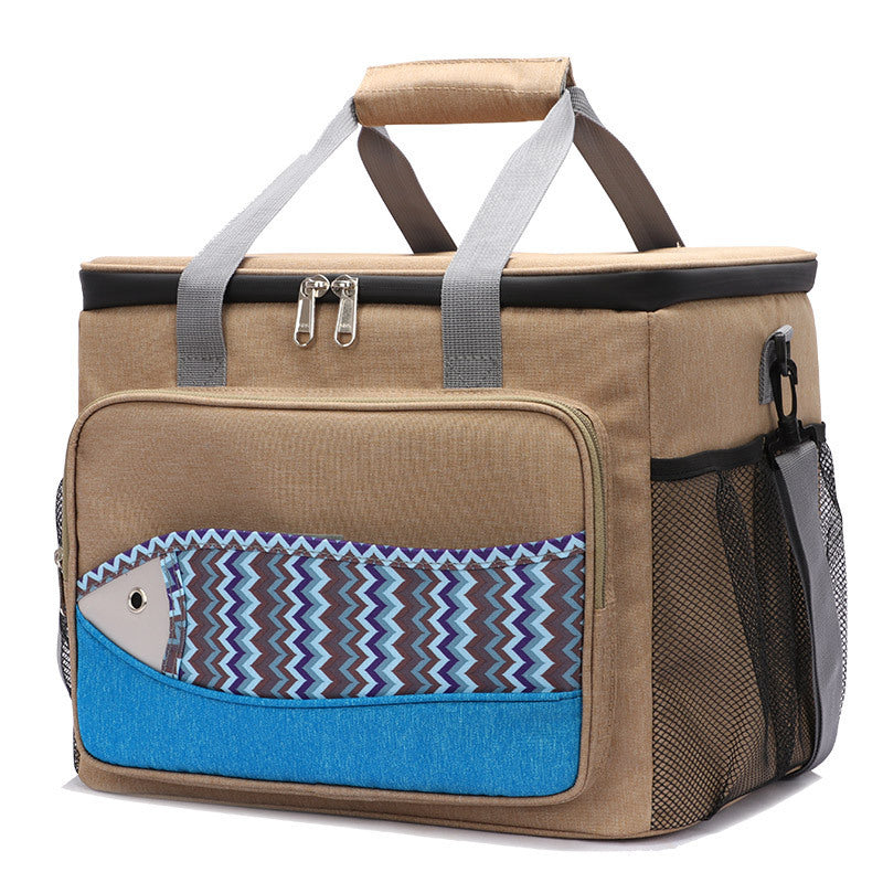 Sacs isothermes à motif de poisson, sac de boîte à déjeuner, isolation EVA, sac à déjeuner Portable étanche, sac de pique-nique multifonctionnel en plein air