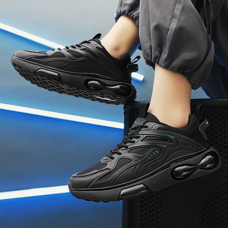 Chaussures de coussin de mode hommes en plein air léger respirant baskets chaussures de sport de course décontractées