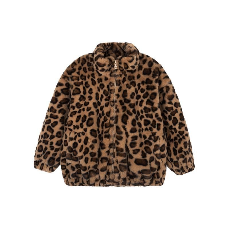 Veste en polyester épaissie pour enfants mignons à la mode
