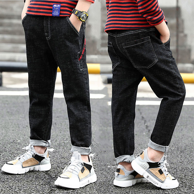 Jeans pour garçons automne et hiver nouveau velours une pièce
