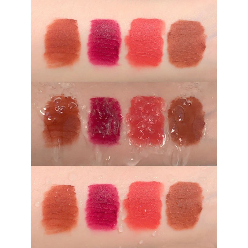 Laca de labios ROTO Matte Air Bear Lip Mud Lip Gloss Lápiz labial Maquillaje Mujer Sin manchas en la taza