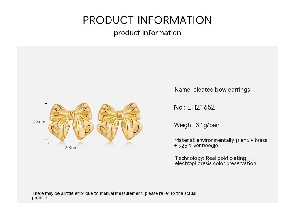 Cuivre chaud 18K de boucles d'oreilles d'arc de style européen et américain