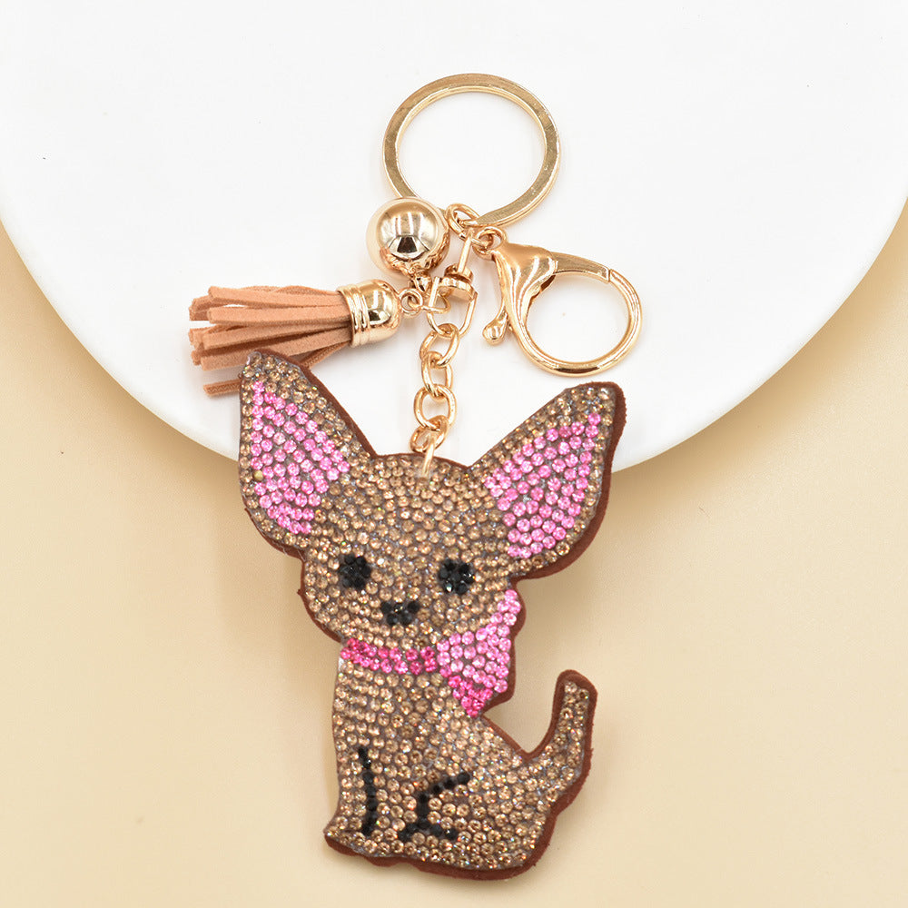 Pendentif de sac élégant en forme d'animal de dessin animé