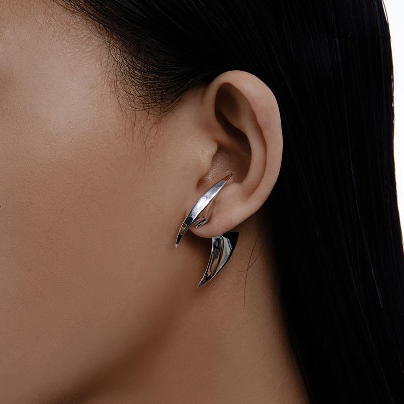 Boucles d'oreilles de tempérament de sortie simples et assorties pour femmes