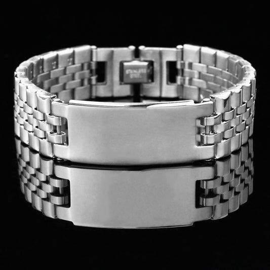 Bracelet incurvé à la mode en acier inoxydable