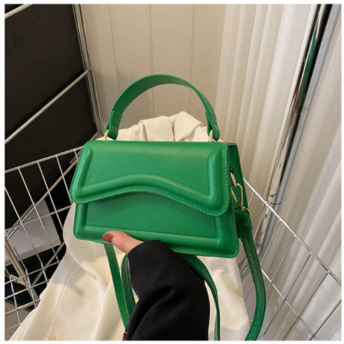 Small Square Women's Fashion Shoulder Solid Color Tote Crossbody