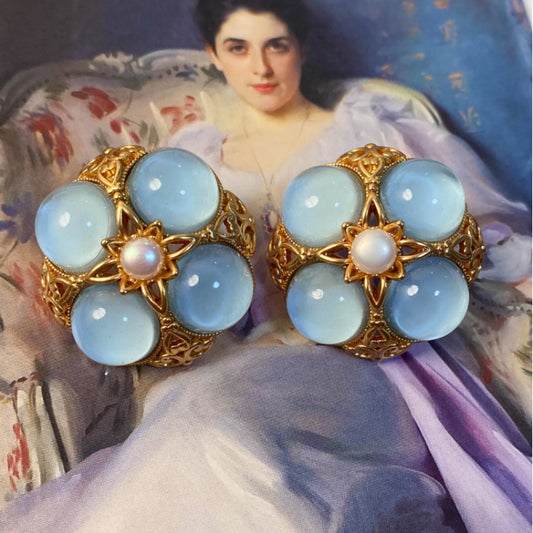 Retro Court Glaze Earring Ear Clip