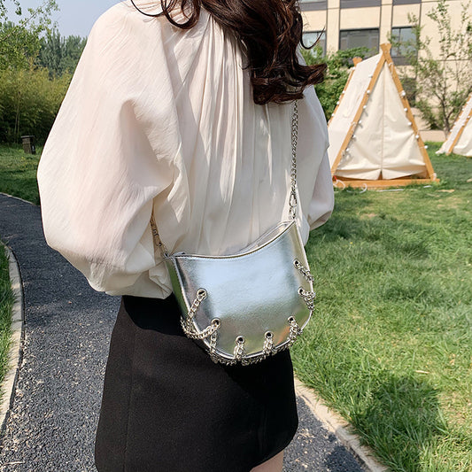 Bolso de hombro Air Eye con cadena de metal