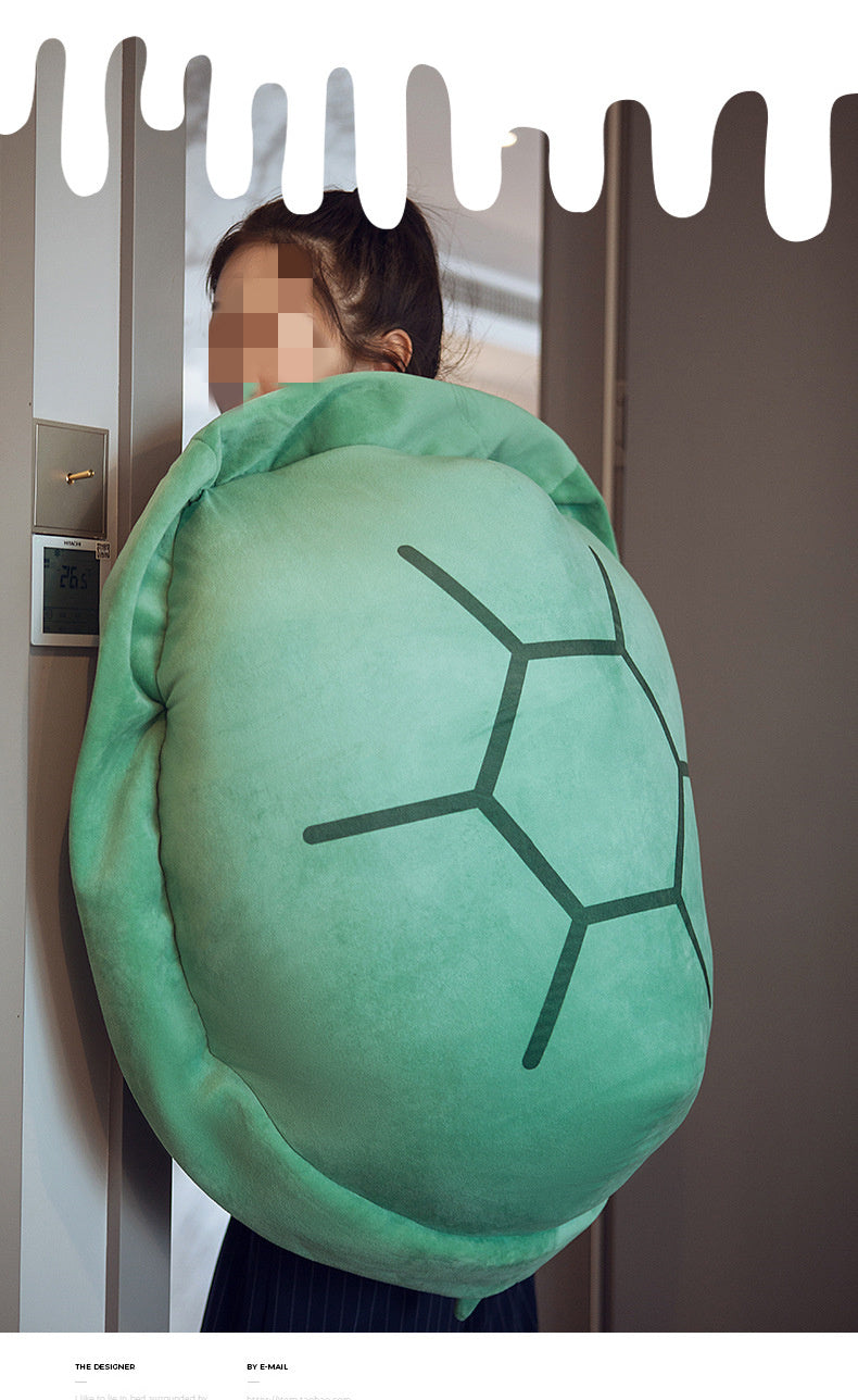 Almohada de concha de tortuga de gran tamaño, artefacto, ropa, saco de dormir de concha de tortuga para personas tumbadas