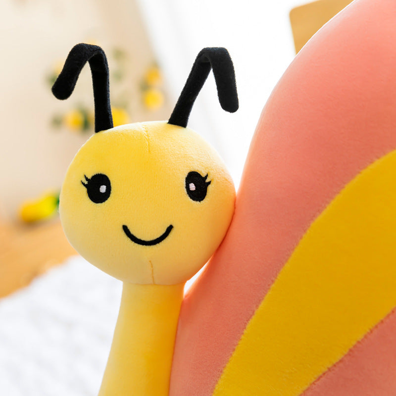 Nouveau jouet créatif en peluche d'insecte d'oreiller de papillon