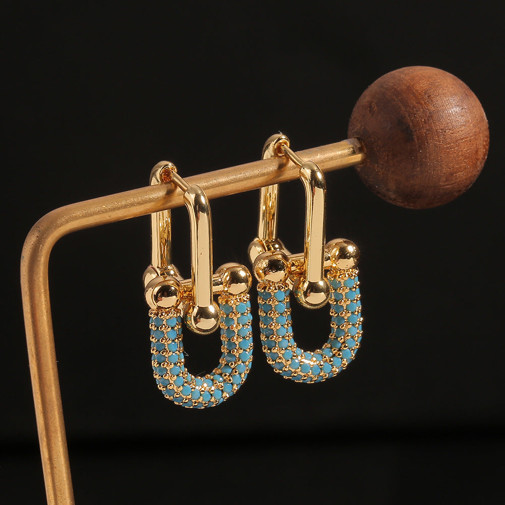 New Geometric European And American Ins Cold Style Ear Rings Women