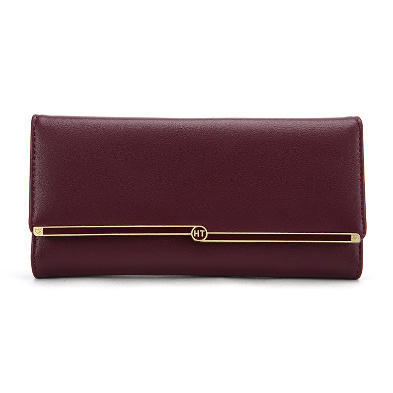 Portefeuille mode Long portefeuille femme Simple porte-carte